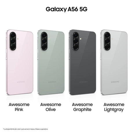 Samsung Galaxy A56 5G, A566, 17 cm (6.7"), 8 GB, 256 GB, 50 MP, Android 15, Hellgrau Samsung- Handy24