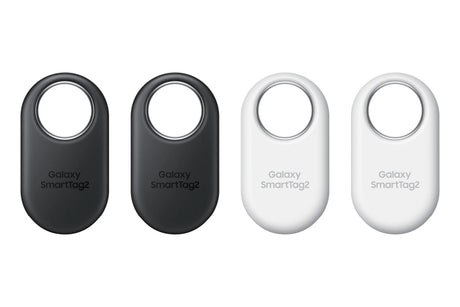 Samsung Galaxy SmartTag 2 EI-T5600 4 Per Pack 2x black+ white, Artikel, Finder, Graphit, Weiß, Staubresistent, 120 m, IP67 Samsung- Handy24