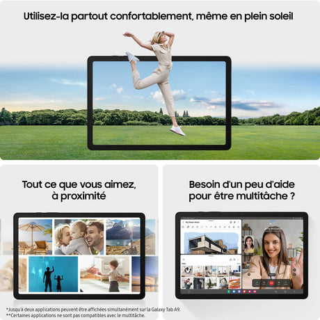 Samsung Galaxy Tab A9, 22,1 cm (8.7"), 1340 x 800 Pixel, 64 GB, 4 GB, 2 GHz, Graphit Samsung- Handy24