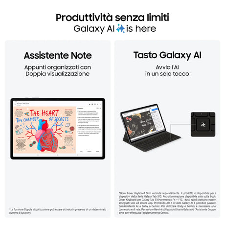 Samsung Galaxy Tab S10+, X820B,  31,5 cm (12.4"), 512 GB, 12 GB, Grau Samsung- Handy24