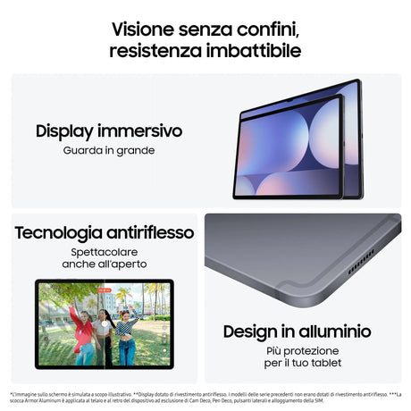 Samsung Galaxy Tab S10+, X820B,  31,5 cm (12.4"), 512 GB, 12 GB, Grau Samsung- Handy24