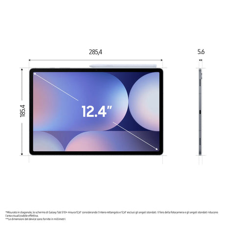 Samsung Galaxy Tab S10+, X820B,  31,5 cm (12.4"), 512 GB, 12 GB, Grau Samsung- Handy24