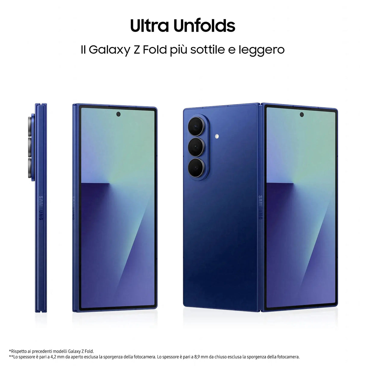 Samsung Galaxy Z Fold7, 20,3 cm (8"), 2184 x 1968 Pixel, 12 GB, 1 TB, 200 MP, Schwarz