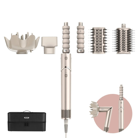 Shark FlexStyle HD446 5-in-1, Multistyler, Warm, Tasten, Gerade fassförmig, Beige, 2,5 m Handy24- Handy24