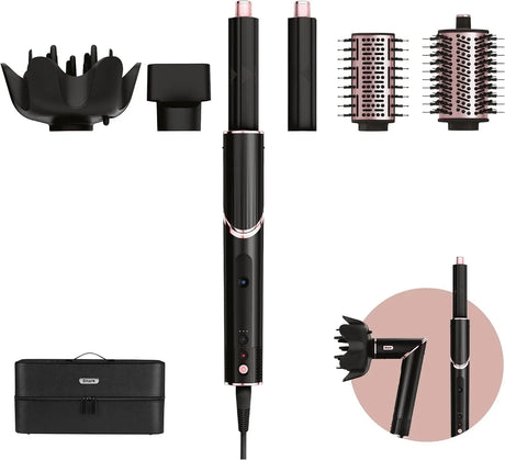 SharkNinja Shark FlexStyle 5-in-1, Multistyler, Warm, Trockenes / Nasses Haar, Schwarz, Pink, 2,5 m, 1400 W Shark- Handy24