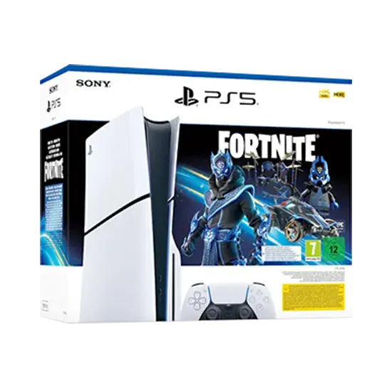 Sony PlayStation 5 Slim Disc Edition 1TB+ Fortnite - White Sony- Handy24