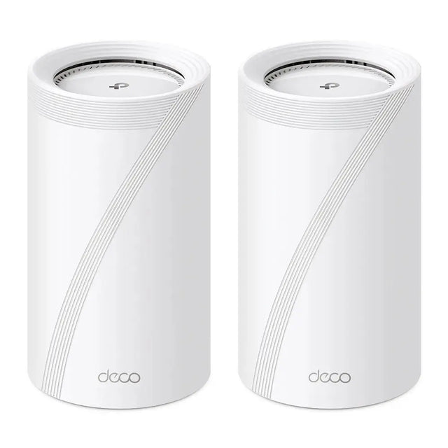 TP-LINK Deco BE85 (2-Pack), Weiß, Intern, Mesh-System, CE: <20 dBm (2.4 GHz), <30 dBm (5 GHz), <23 dBm(6 GHz), Tri-Band (2,4 GHz/5 GHz/6 GHz), Wi-Fi 7 (802.11be)