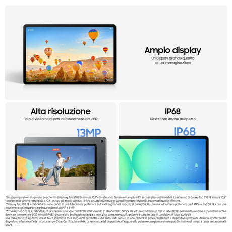 Tablet Samsung Galaxy Tab S10 FE+ X620B Wifi 13 8GB RAM 128GB -Grau Samsung- Handy24
