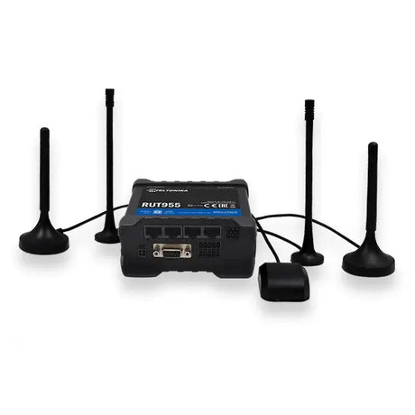 Teltonika RUT955, Wi-Fi 4 (802.11n), Einzelband (2,4GHz), Ethernet/LAN, 3G, Schwarz, Tabletop-Router