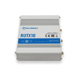 Teltonika RUTX10, Wi-Fi 5 (802.11ac), Dual-Band (2,4 GHz/5 GHz), Eingebauter Ethernet-Anschluss, Grau