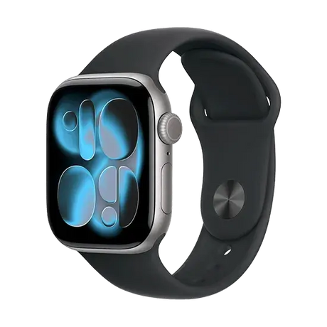Watch Apple Watch Series 11 (2025) GPS 42mm Space Grey Aluminium Case with Black Sport Band S/M - Black