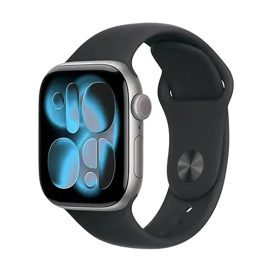 Watch Apple Watch Series 11 (2025) GPS 42mm Space Grey Aluminium Case with Black Sport Band S/M - Black