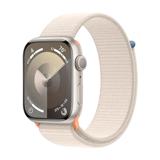 Watch Apple Watch Series 9 GPS 45mm Starlight Aluminium Case Sport Loop - Starlight Apple- Handy24