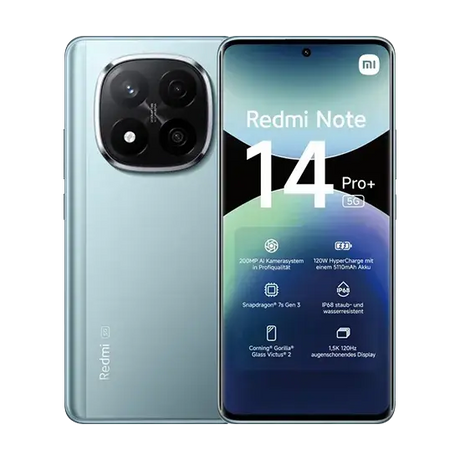 Xiaomi Redmi Note 14 Pro+ 5G Dual Sim 12GB RAM 512GB - Blau Xiaomi- Handy24