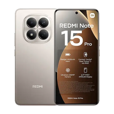 Xiaomi Redmi Note 15 Pro, 4G, Dual Sim, 8GB RAM, 256GB, Titanium Handy24- Handy24