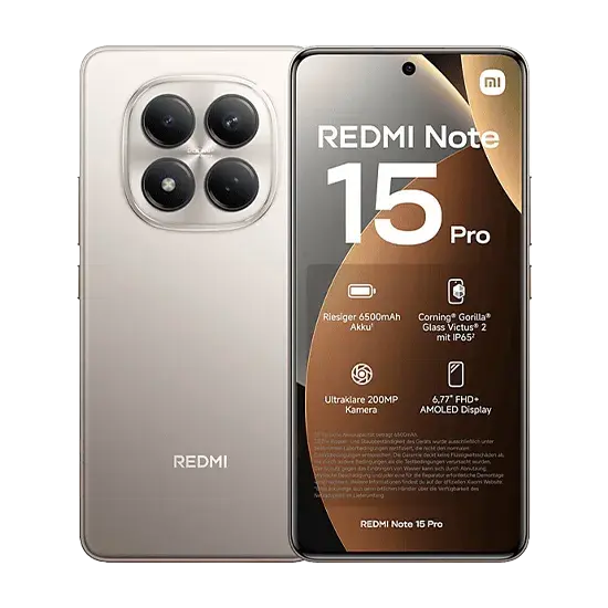 Xiaomi Redmi Note 15 Pro, 4G, Dual Sim, 8GB RAM, 256GB, Titanium Handy24- Handy24