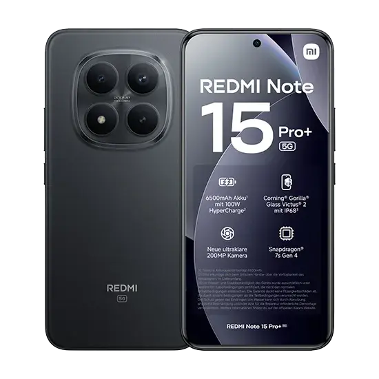 Xiaomi Redmi Note 15 Pro, 5G, 8GB RAM, 256GB, Black Xiaomi- Handy24