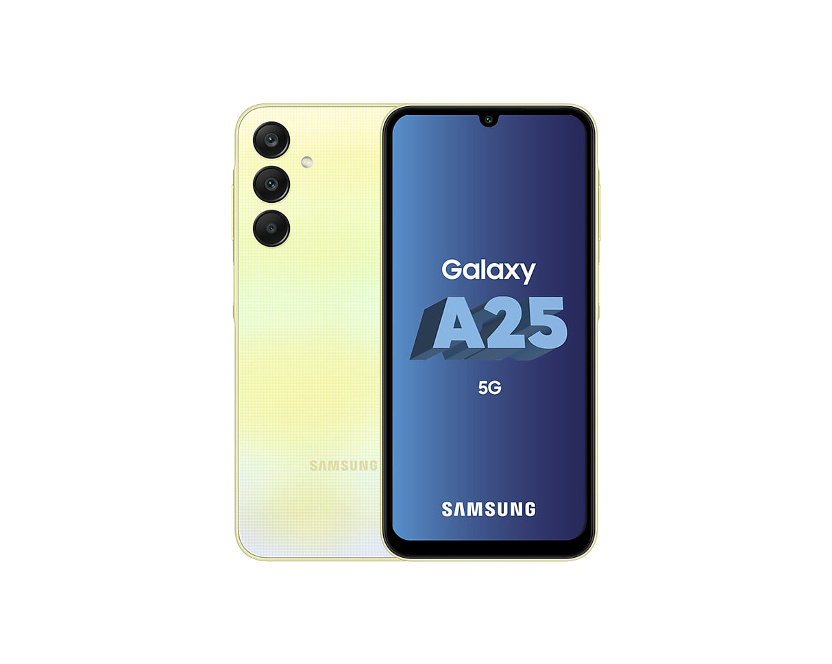 Samsung Galaxy A25 5G, SM-A256, 16,5 cm (6.5"), 1080 x 2340 Pixel, 8 GB, 256 GB, 50 MP, Gelb