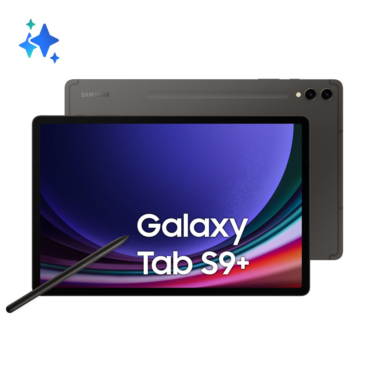 Samsung Galaxy Tab S9+ SM-X810 WiFi, 31,5 cm (12.4"), 2800 x 1752 Pixel, 512 GB, 12 GB, Android 13, Graphit 