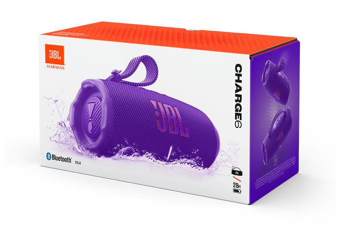 JBL Charge 6, 2-Wege, 2 cm, 45 W, 30 W, 10 W, Lila