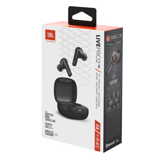 JBL Live Pro 2 TWS, True Wireless Stereo (TWS), Anrufe/Musik, 20 - 20000 Hz, Kopfhörer, Schwarz