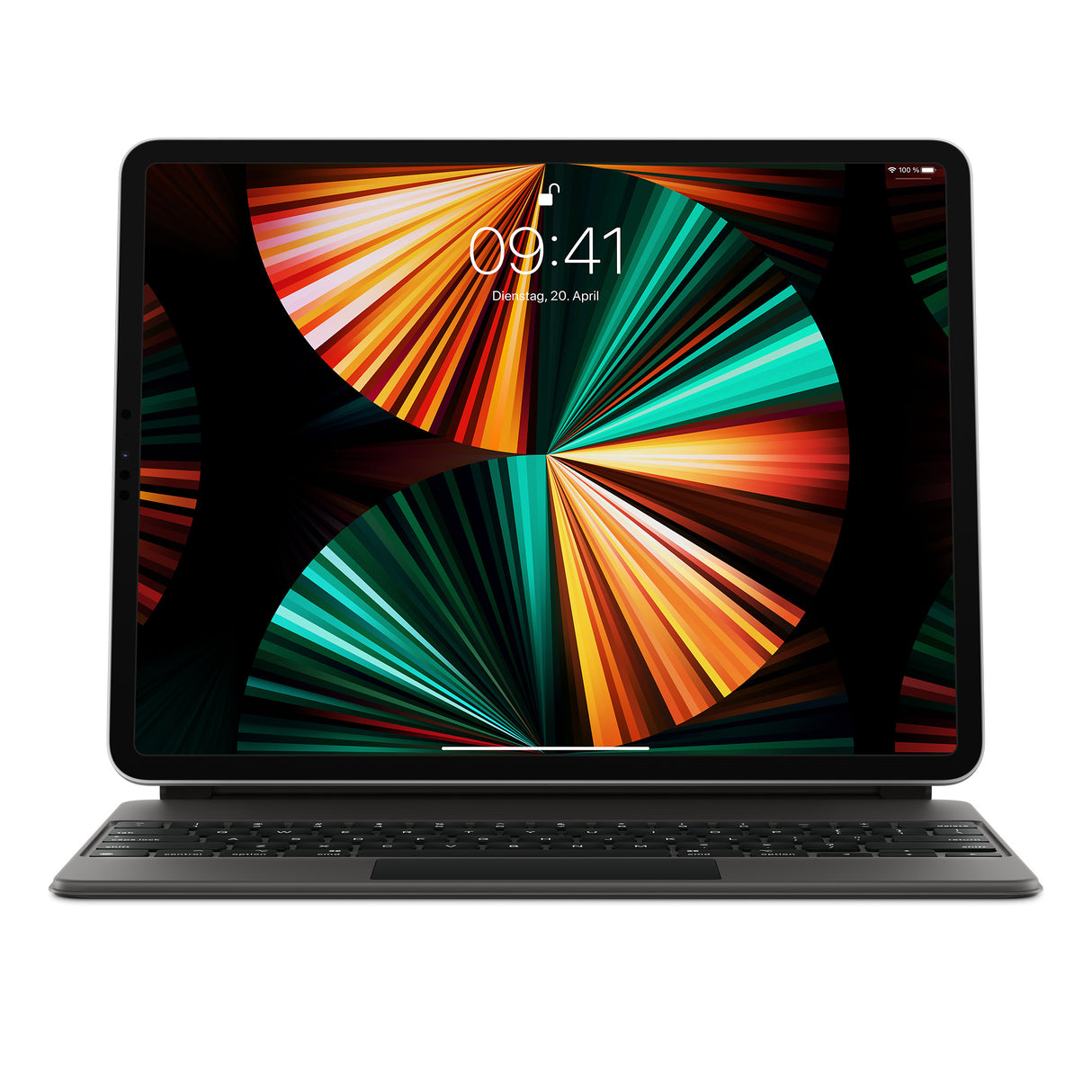 Apple Magic Keyboard, QWERTZ, Deutsch, für iPad Pro 12.9 (5. Generation) MJQK3D/A, Schwarz