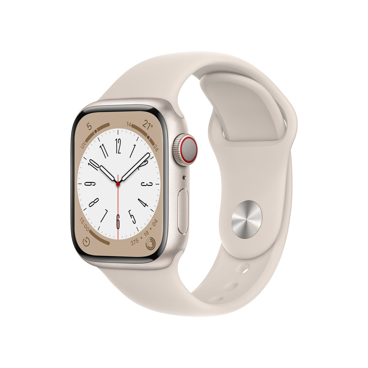 Watch Apple Watch Series 8 LTE 41mm Starlight Aluminium Case Sport Band - Starlight