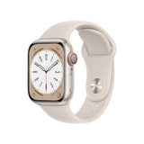 Watch Apple Watch Series 8 LTE 41mm Starlight Aluminium Case Sport Band - Starlight
