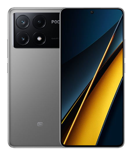 Xiaomi POCO X6 Pro, 16,9 cm (6.67"), 2712 x 1220 Pixel, 8 GB, 256 GB, 64 MP, Grau