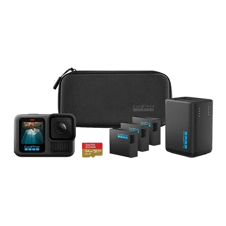 GoPro HERO13 Extended Power Bundle, 5.3K Ultra HD, CMOS, 27,6 MP, 240 fps, GPS, WLAN