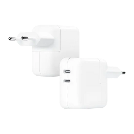 Apple 35W Dual USB-C Port Power Adapter - White