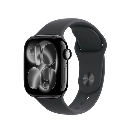 Apple Watch Series 11 (2025) LTE 42mm Jet Black Aluminium Case with Sport Band S/M - Black