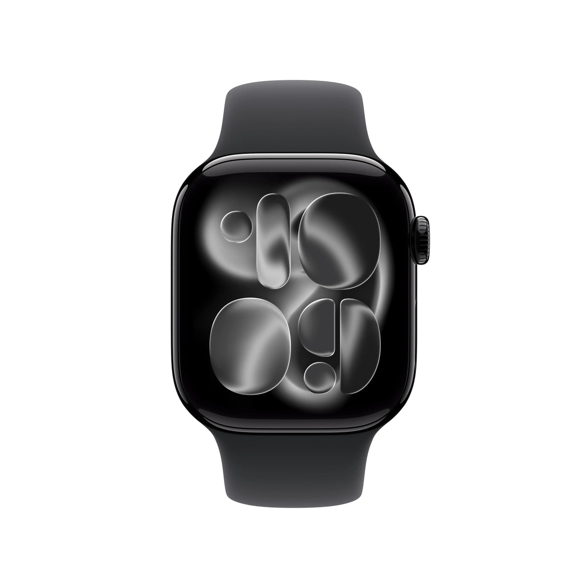  Apple Watch Series 11 (2025) LTE 42mm Jet Black Aluminium Case with Sport Band S/M - Black