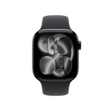  Apple Watch Series 11 (2025) LTE 42mm Jet Black Aluminium Case with Sport Band S/M - Black