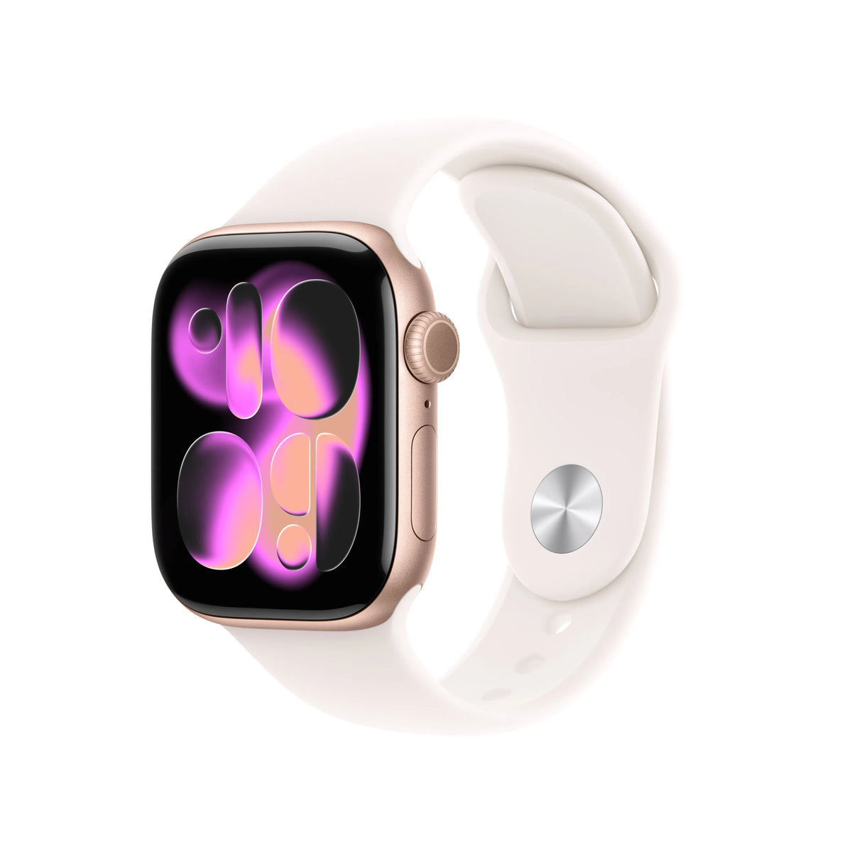 Apple Watch Series 11 (2025) LTE 42mm Rose Gold Case with Light Blush Sport Band S/M - Rose Gold