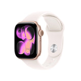 Apple Watch Series 11 (2025) LTE 42mm Rose Gold Case with Light Blush Sport Band S/M - Rose Gold