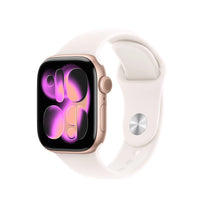 Apple Watch Series 11 (2025) LTE 42mm Rose Gold Case with Light Blush Sport Band S/M - Rose Gold