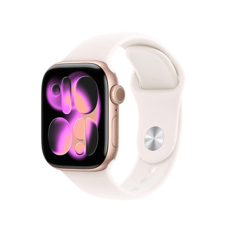 Apple Watch Series 11 (2025) LTE 42mm Rose Gold Case with Light Blush Sport Band S/M - Rose Gold