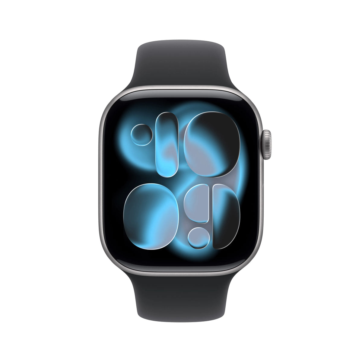  Apple Watch Series 11 (2025) LTE 46mm Space Grey Aluminium Case mit Black Sport Band M/L - Schwarz