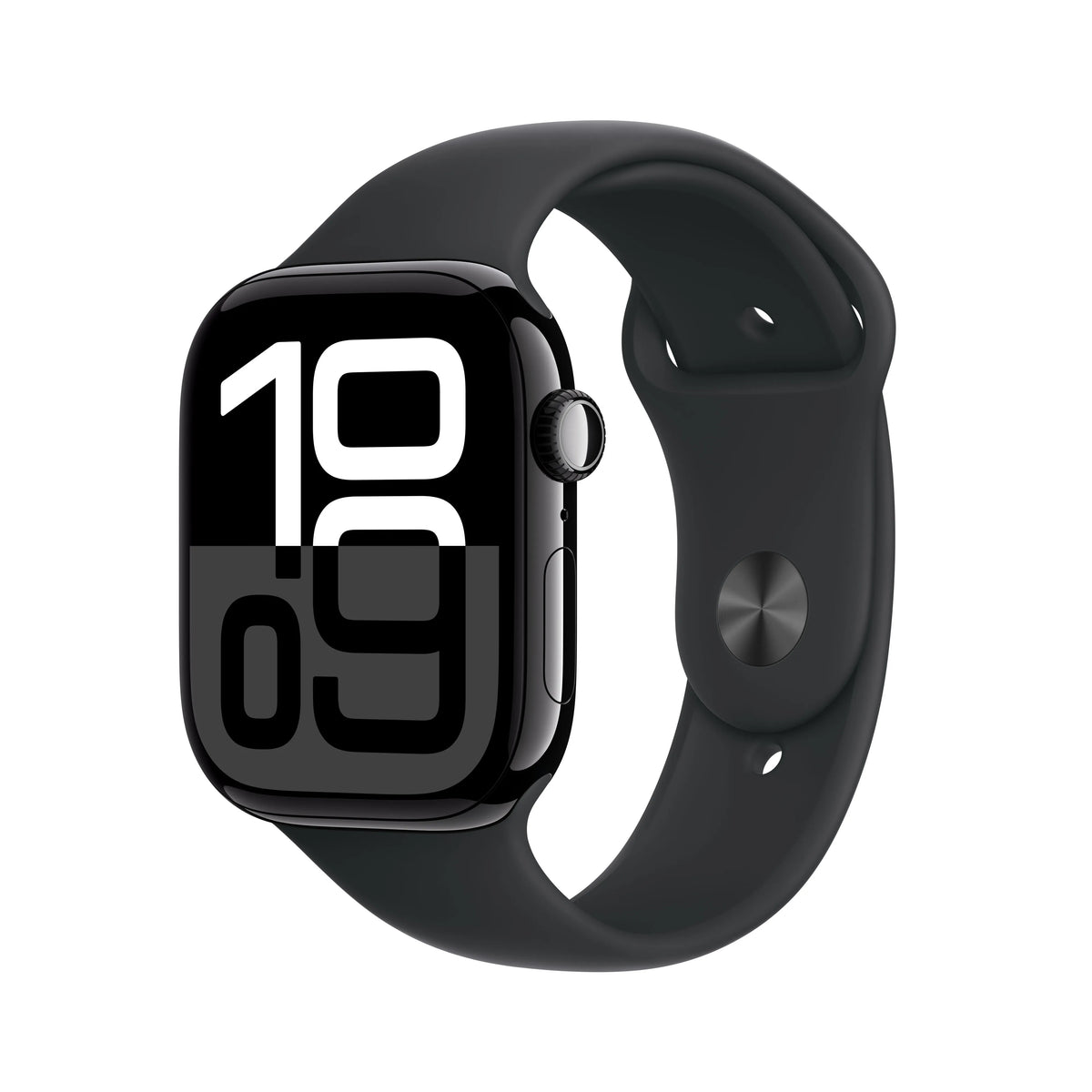 Apple Watch Series 10 (2024) LTE 46mm Jet Black Aluminium mit Sport Band - Schwarz