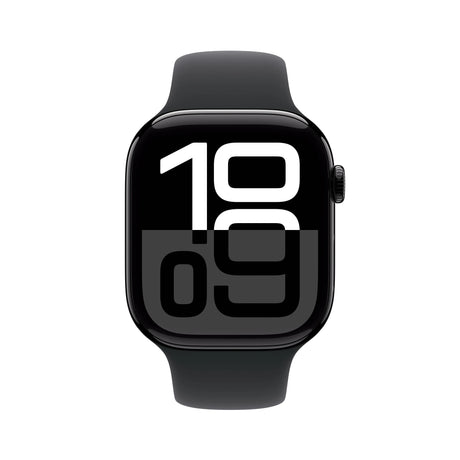 Apple Watch Series 10 (2024) LTE 46mm Jet Black Aluminium mit Sport Band - Schwarz