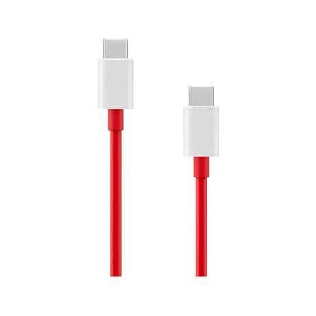 OnePlus 80W Dual Ports SUPERVOOC Ladegerät Type-C + A mit USB-C Kabel - Weiß