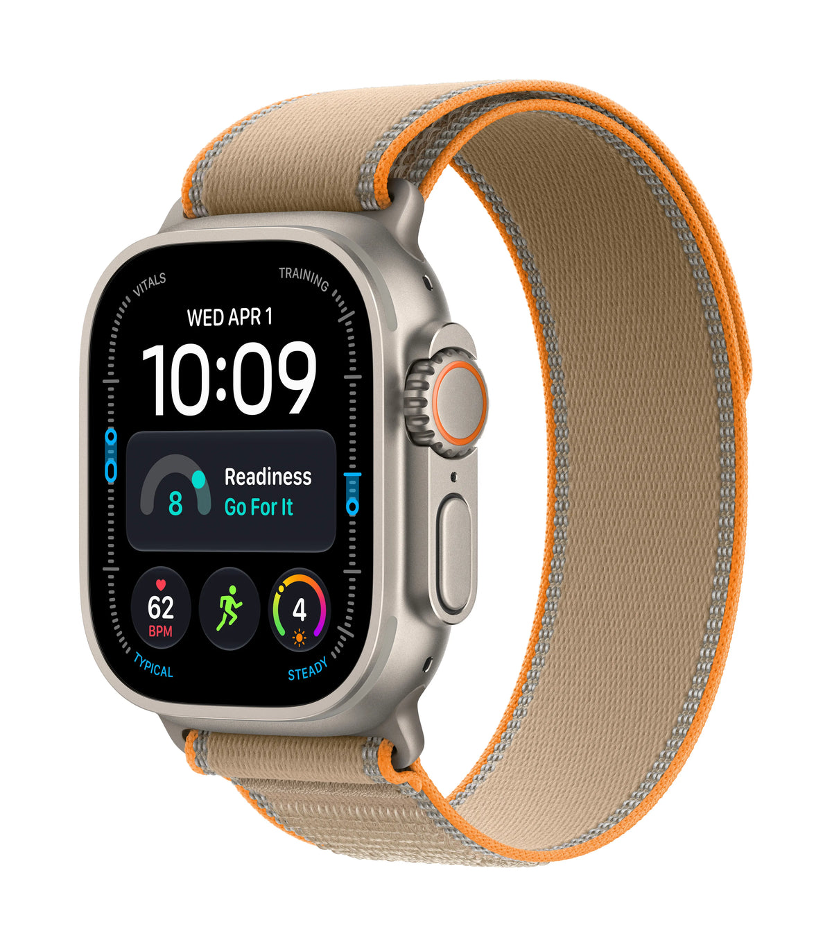 Apple Watch Ultra 4 (2026) 5G 49mm Black Titanium Case mit Translucent Black Ocean Band - Black