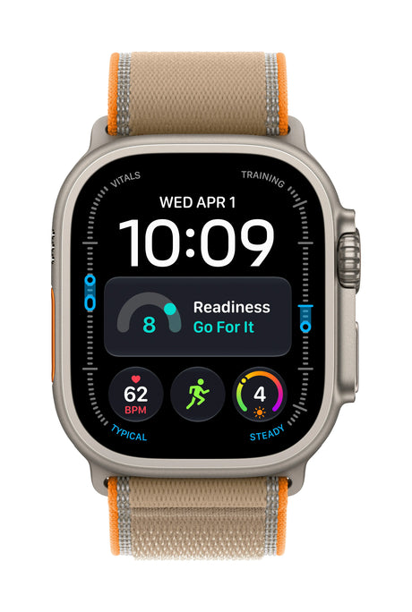 Apple Watch Ultra 4 (2026) 5G 49mm Black Titanium Case mit Translucent Black Ocean Band - Black