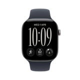 Apple Watch Series 12 (2026) GPS 42mm Space Grey Aluminium Case with Navy Blue Sport Band S/M - Space Gray