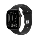 Apple Watch Series 12 (2026) GPS 42mm Black Aluminium Case with Black Sport Band M/L - Schwarz