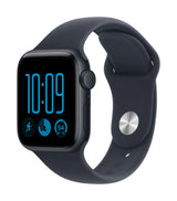  Apple Watch SE 3 (2026) GPS 40mm Midnight Aluminium mit Navy Blue Sport Band S/M - Midnight