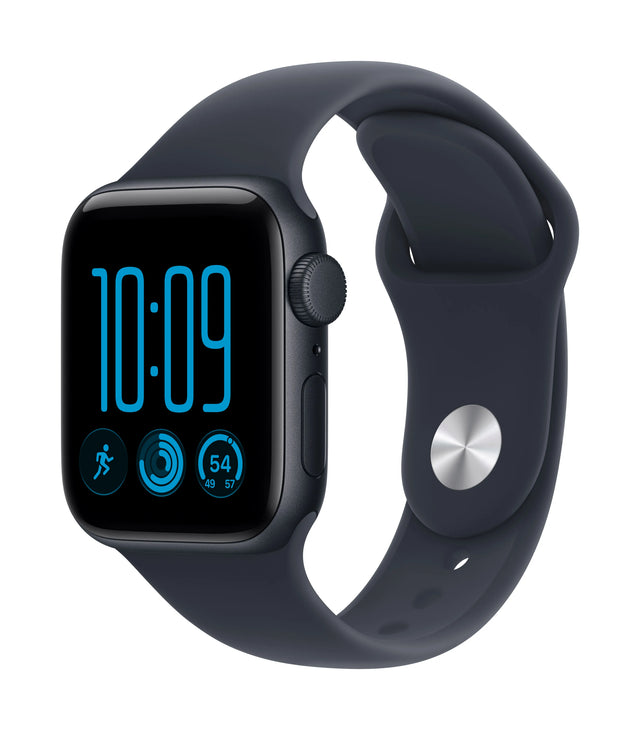 Apple Watch SE 3 (2026) GPS 40mm Midnight Aluminium mit Navy Blue Sport Band S/M - Midnight