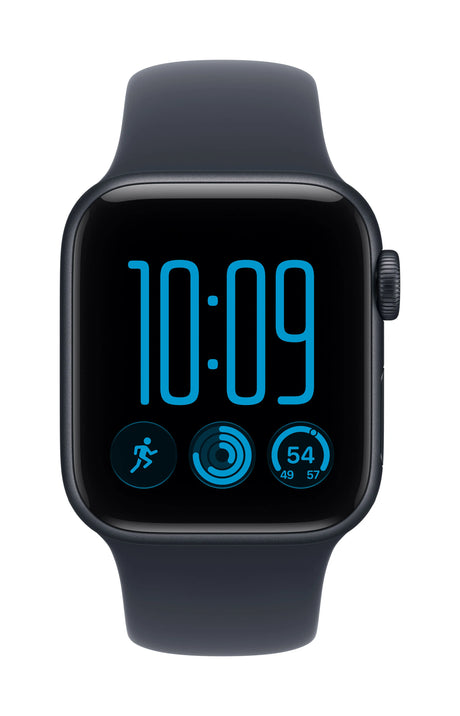  Apple Watch SE 3 (2026) GPS 40mm Midnight Aluminium mit Navy Blue Sport Band S/M - Midnight
