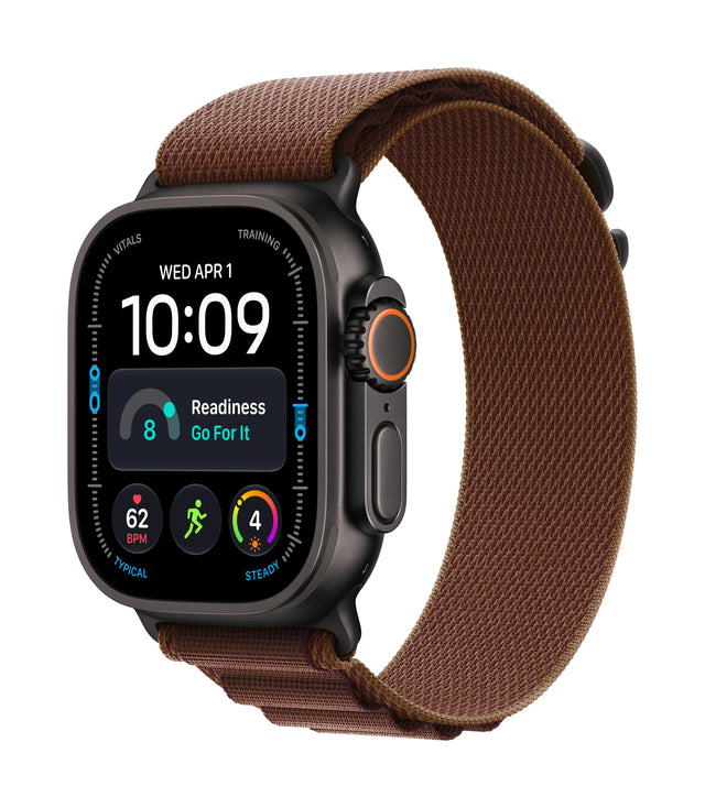 Apple Watch Ultra 4 (2026) 5G 49mm Black Titanium Case mit Burgundy Alpine Loop M - Black